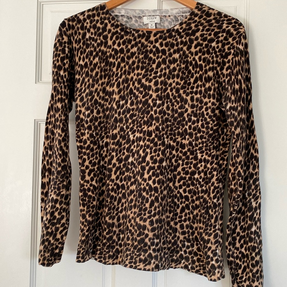 Leopard print sweater from J.Crew, size M